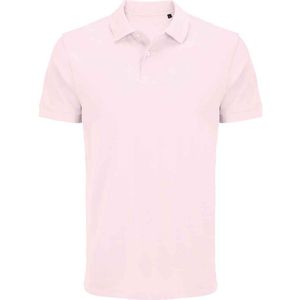 SOLS Unisex Adult Pacific Piqué Tweelingnaaldssteek Poloshirt (Lichtroze)