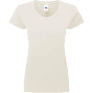 Russell Dames/Dames Authentiek Ringspun Katoen Klassiek T-Shirt (Natuurlijk)