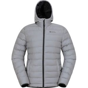 Mountain Warehouse Reflecterende gewatteerde herenjas (Zilver)