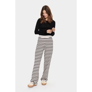 Casual broek Regular fit Gray Morn Mila Stripe black offwhite