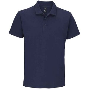 SOLS Heren Zomer II Pique Poloshirt met korte mouwen (Franse marine)