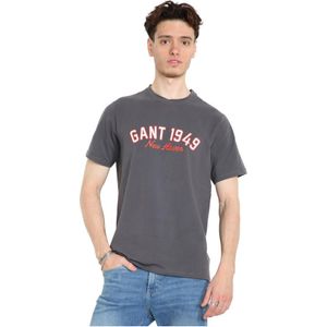 Gant | Heren T-shirt Met Ronde Hals New Haven - Maat M