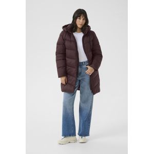 Kaffe - KAsusanne Coat - Parka Jas - Rood - 100% Polyamide