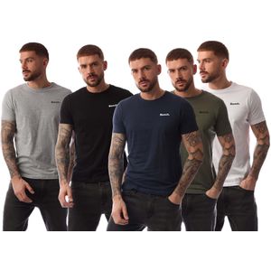 Heren Bench Oliver 5 Pack T-Shirts in Multi kleur