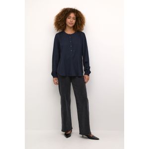 Blouse met lange mouwen Regular fit Midnight Marine