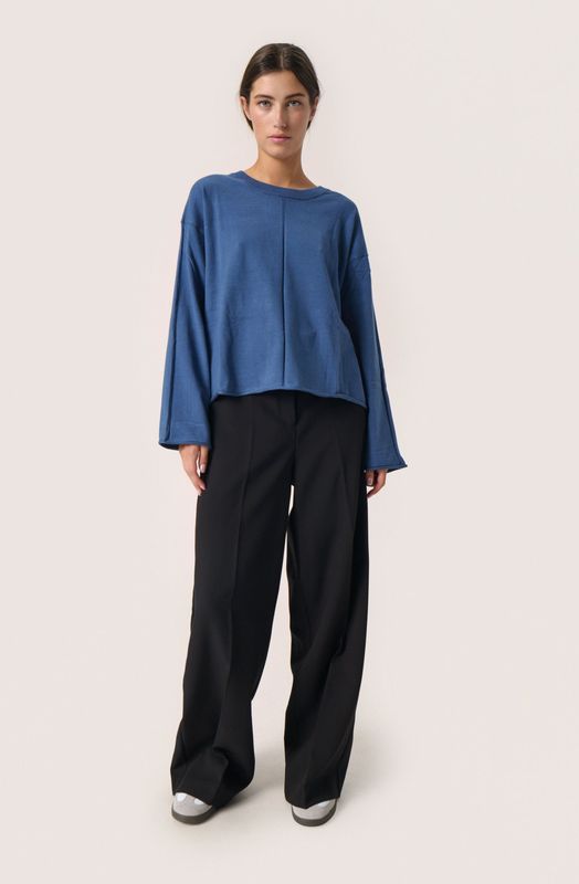 SOAKED IN LUXURY Trui 'Spina'  marine