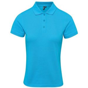 Premier Dames/Dames Coolchecker Plus Poloshirt (Turquoise)