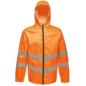 Regatta Unisex Hi Vis Pro Packaway Reflecterende Work Jacket (Oranje)