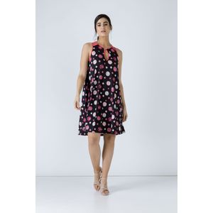 A-lijn Jurk - Koraal - Mouwloos - Halternek - Knielengte