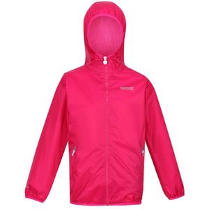 Regatta Groot Buitenshuis Kinderen/Kinderen Lever II Packaway Rain Jacket (Roze Fusie)