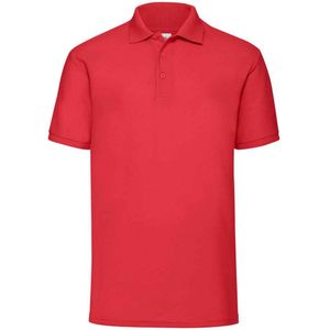 Fruit of the Loom Heren Piqué Polo Shirt (Rood)