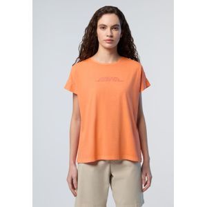 North Sails - Embossed Logo T-Shirt - Geel - Dames - Katoen