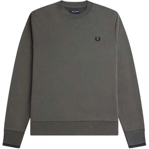 Fred Perry Unisex Sweatshirt met ronde hals voor volwassenen (Gunmetal Grijs)