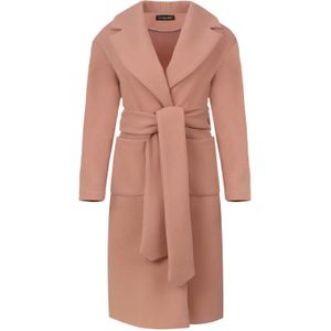 Lange Zalm - Imitatiemouflon Jas - Met Riem