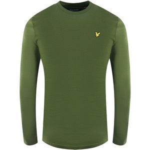 Lyle & Scott - TS512V Z35 - T-shirt - Bosgroen - Lange Mouwen