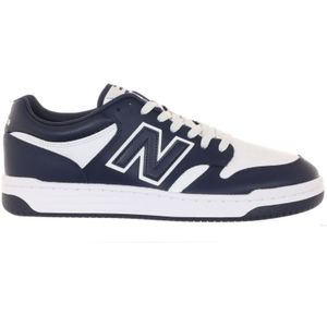 Heren New Balance 480 Lace Up Trainers in Navy