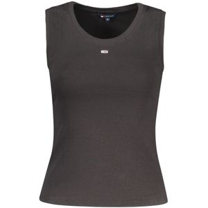 Geribbelde Tanktop met Logo Detail