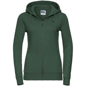 Russell Dames/Dames Authentic Full Zip Hoodie (Fles groen)