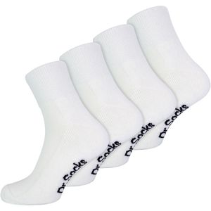 Dr.Socks - Bamboe - Diabetische Enkelsokken - Wit
