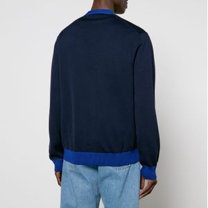 Heren Maison Kitsune Baby Fox Patch Regular Vest in Blauw