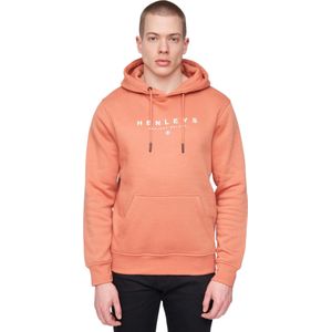 Henleys Heren Ninesix Hoodie (Baksteen Rood)