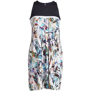 CONQUISTA - Mouwloze Jurk - Blauw - A-lijn