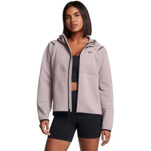 Under Armour Dames/Dames Grid Fleece Full Zip Hoodie (Grijs)