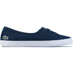 Lacoste Ziane Grove Canvas Sneakers Voor Dames, Marineblauw-wit - Maat 39