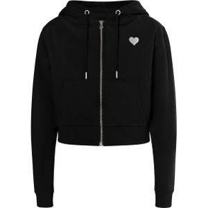 MYMO Sweatvest 'Biany'  zwart / zilver