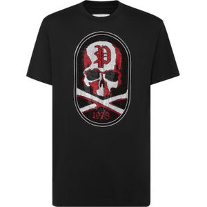 Philipp Plein, Heren, Tops, Zwart, Maat: L Katoen,