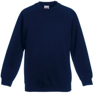 Fruit of the Loom Kinder Unisex Trui Met Raglan Mouwen (2 stuks) (Donker Marine)