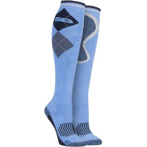 Dames kniehoge katoenen ruiterlaarzensokken - SBGLS009NVY