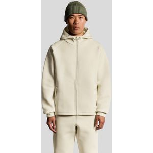 Lyle & Scott neopreen hoodie met volledige ritssluiting - grijs