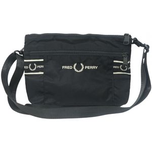 Fred Perry Graphic Tape Black Satchel