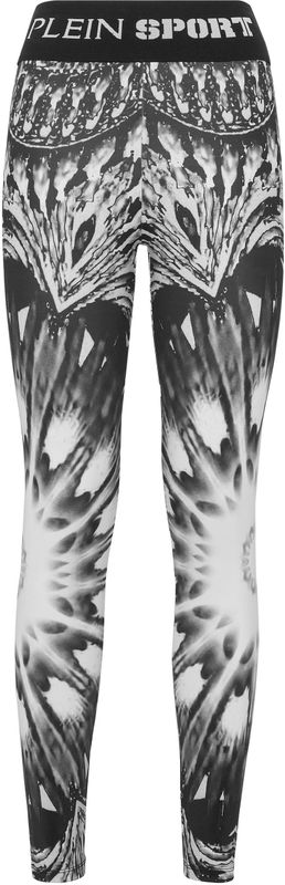 Plein Sport - Jogging Leggings Optical Flower - Zwart - Dames - Polyester