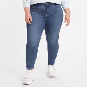 Dames Levis 720 Plus Super Skinny Jeans met hoge taille in Denim
