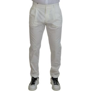 Klassiek Pasvorm Geplooide Broek