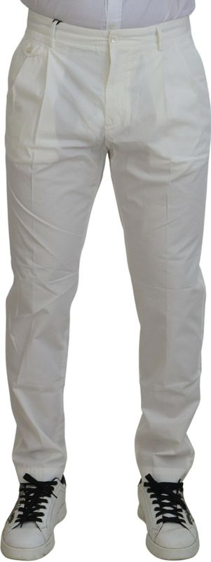 Klassiek Pasvorm Geplooide Broek