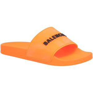 Balenciaga Heren Pool Slide Sandalen Oranje