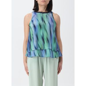 Gelaagde Zijde top met Abstracte Print