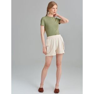 Basic T-shirt van gekamd katoen