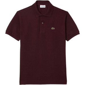 Lacoste Heren Origineel L.12.12 Poloshirt (Kastanjebruin Rood)