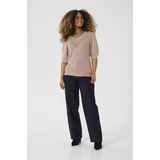 Cream Trui 'Dela'  donkerbeige