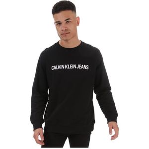 Calvin Klein Institutional sweatshirt met logo voor dames, zwart