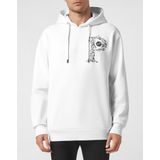 Philipp Plein, Heren, Sweatshirts & Hoodies, Wit, Maat: L Katoen,