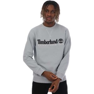 Timberland Heren Sweatshirt met ronde hals Est 1973 (Lichtgrijs)