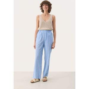 Casual broek Regular fit Marina Chambrey blue