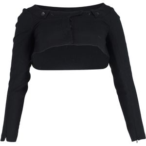 Givenchy Korte Bolero Jacket in Zwarte Wol
