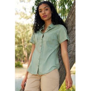 Mountain Warehouse Dames/dames Kokosnoot Shirt met korte mouwen (Licht Khaki)