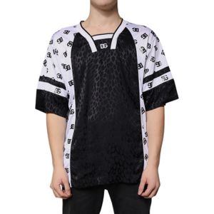 Dolce & Gabbana - T-shirt - Zwart Wit - Korte Mouwen - Logo Details